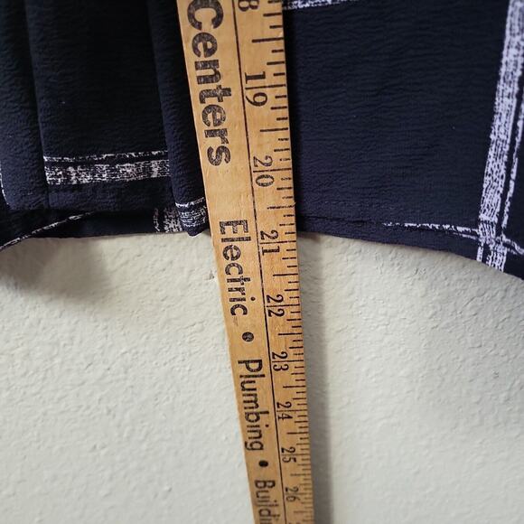 Y2K Office Siren Jumpsuit Black White Windowpane V Neck Officecore Corpcore Sm - Picture 9 of 9